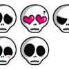 Emoticones de Calaveras PNG