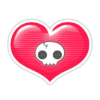 Corazón Calavera PNG