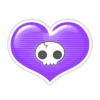 Corazón Goth PNG