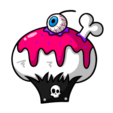 Cupcake con Ojos PNG