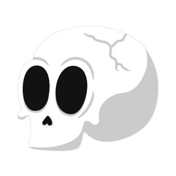Cráneo Animado Vector