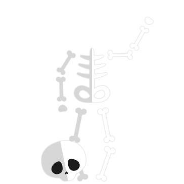 Esqueleto Animado Vector