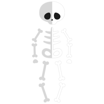 Esqueleto Animado Vector