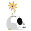 Maceta Vector Calavera