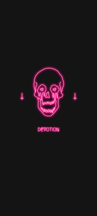 Lee más sobre el artículo Pink Neon Skull Wallpaper