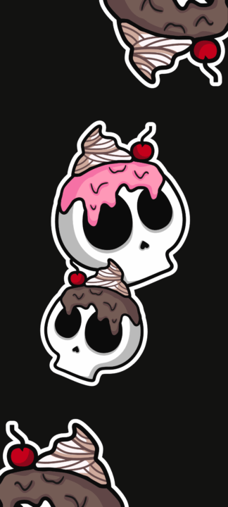 Lee más sobre el artículo Skull Ice Cream Wallpaper